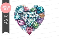 Colorful heart-shaped gemstones Product Image 1