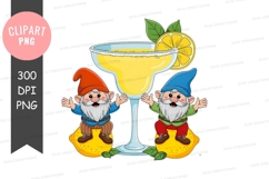 Gnomes celebrating with a margarita Product Image 1