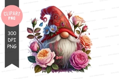 Enchanted gnome with floral surround Product Image 1