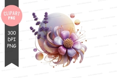 Floral fantasy clipart png Product Image 1