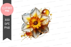 Golden flower with honey drops Product Image 1