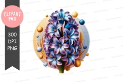 Vibrant floral bouquet clipart png Product Image 1