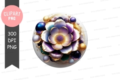 Ornate floral clipart png Product Image 1