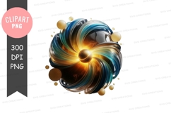 Cosmic vortex clipart png Product Image 1