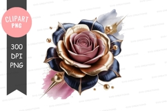 Elegant rose clipart png Product Image 1