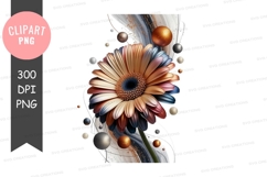 Abstract floral art clipart png Product Image 1