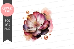 Elegant floral illustration clipart png Product Image 1