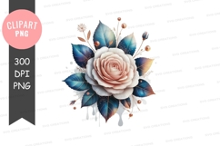 Elegant floral bouquet clipart png Product Image 1