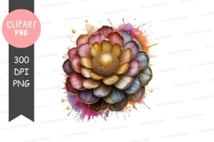 Colorful flower clipart png Product Image 1
