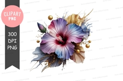 Colorful floral bouquet clipart png Product Image 1