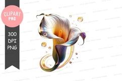Abstract flower clipart png Product Image 1