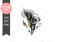 Elegant calla lilies clipart png Product Image 1