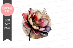 Elegant watercolor flower Product Image 1
