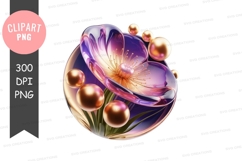 Elegant floral design with pearls Product Image 1