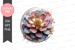 Elegant floral clipart png Product Image 1