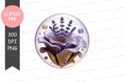 Lavender flower clipart png Product Image 1