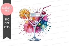 Vibrant cocktail clipart png Product Image 1