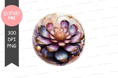 Elegant floral design clipart png Product Image 1
