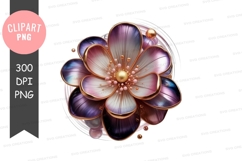 Elegant floral design clipart png Product Image 1