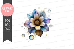 Elegant floral design clipart png Product Image 1