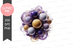 Abstract spheres clipart png Product Image 1