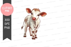 Cute calf clipart png Product Image 1