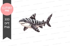 Camouflaged shark clipart png Product Image 1