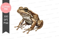 Frog with goggles clipart png Product Image 1