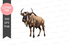 Wildebeest clipart png Product Image 1
