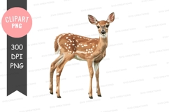 Young deer clipart png Product Image 1