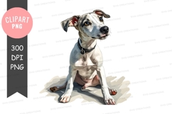 Cute puppy sitting Product Image 1