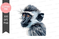 Curious monkey clipart png Product Image 1