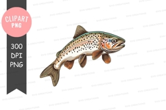 Brown trout clipart png Product Image 1