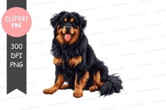 Happy tibetan mastiff clipart png Product Image 1