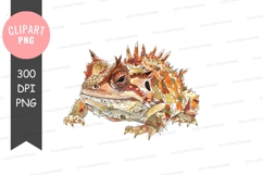 Spiky frog clipart png Product Image 1