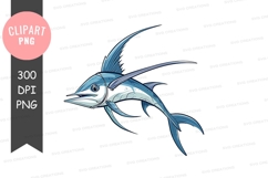 Blue fish clipart png Product Image 1
