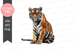 Majestic tiger clipart png Product Image 1
