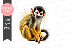 Playful monkey clipart png Product Image 1