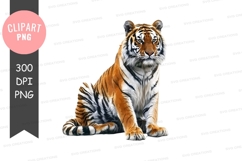 Majestic tiger clipart png Product Image 1