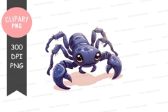 Cartoon crab clipart png Product Image 1