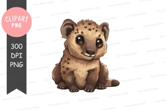 Cute baby leopard clipart png Product Image 1