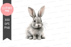 Cute rabbit clipart png Product Image 1
