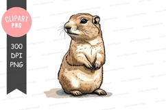 Cute ground squirrel clipart png Product Image 1