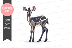 Young antelope clipart png Product Image 1
