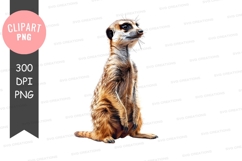 Standing meerkat clipart png Product Image 1