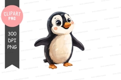 Cute penguin clipart png Product Image 1