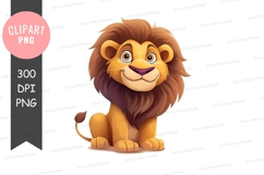 Cartoon lion clipart png Product Image 1