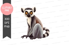 Ring-tailed lemur clipart png Product Image 1