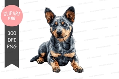 Blue heeler puppy clipart png Product Image 1