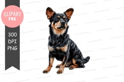 Black and tan dog clipart png Product Image 1